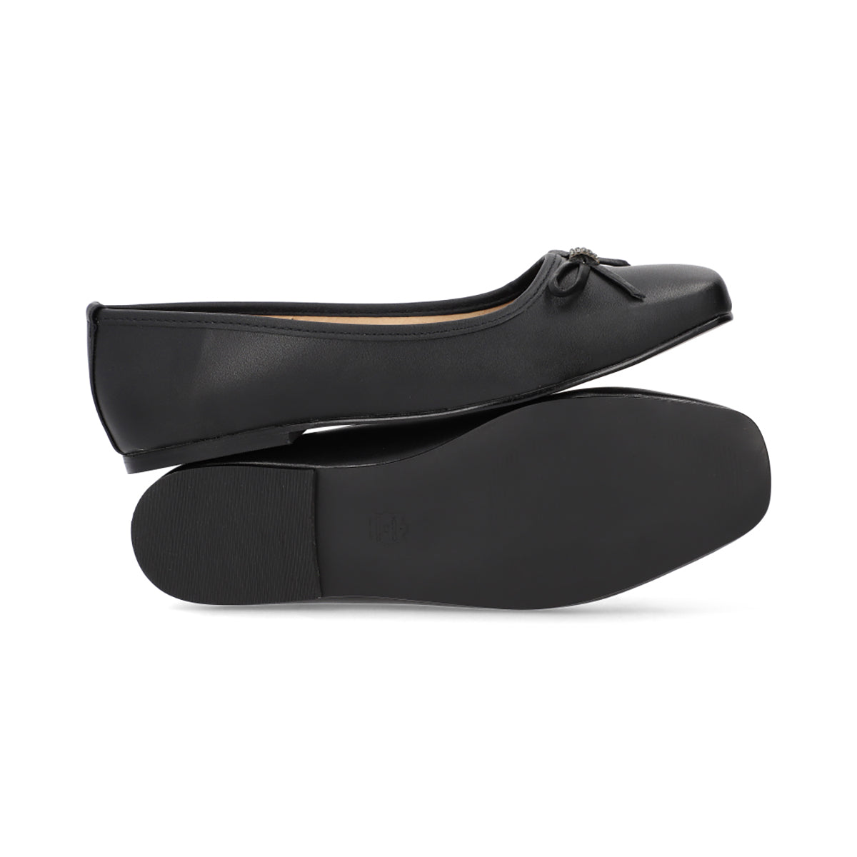 BALERINA CASUAL DAMA 645401 NEGRO CAPA DE OZONO