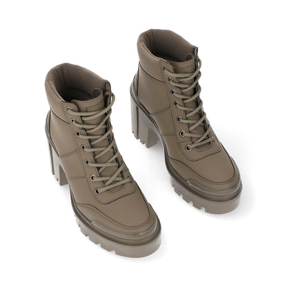 BOTÍN CASUAL DAMA 647701 VERDE MILITAR CAPA DE OZONO
