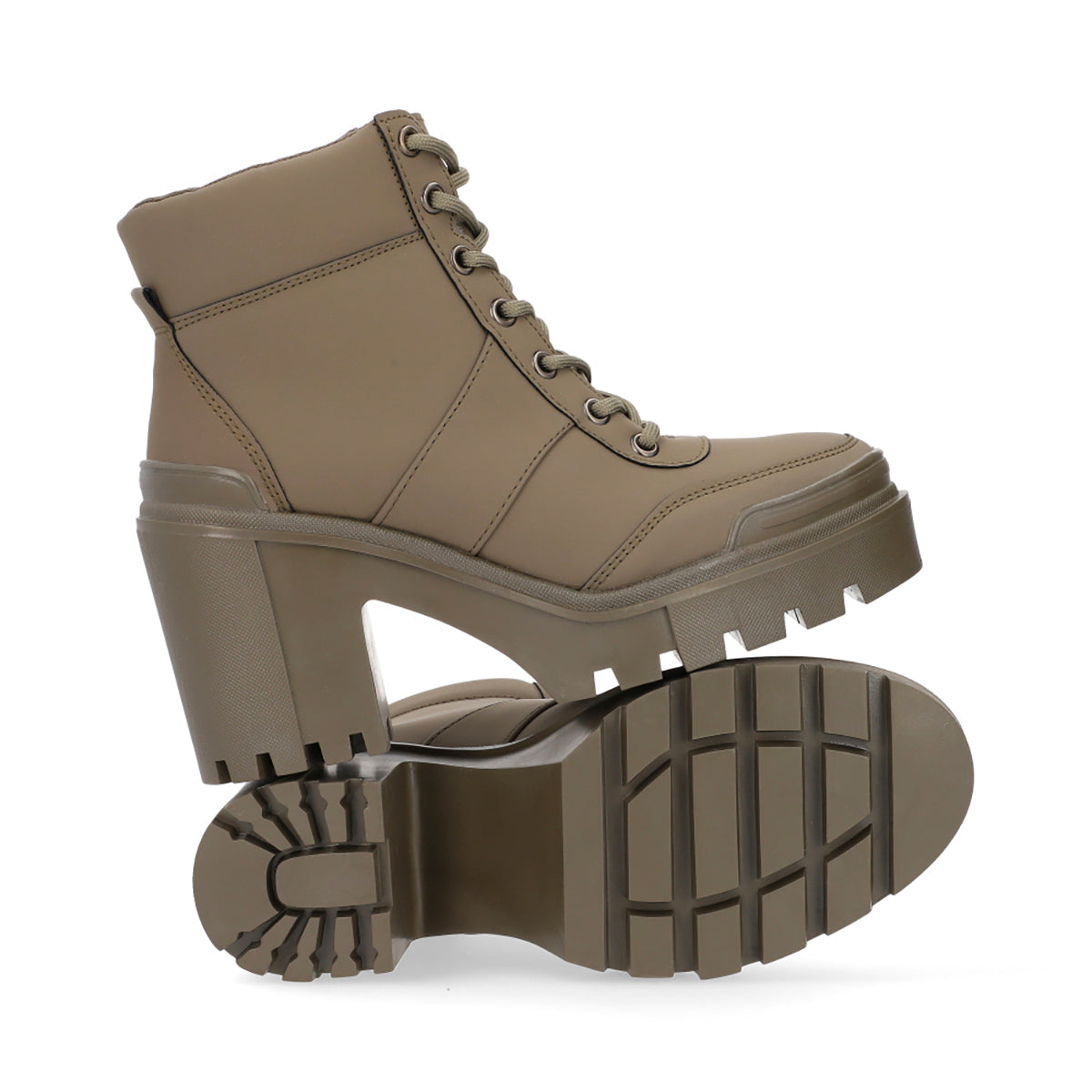 BOTÍN CASUAL DAMA 647701 VERDE MILITAR CAPA DE OZONO