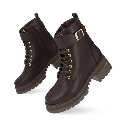 BOTÍN CASUAL DAMA 647801 CHOCOLATE CAPA DE OZONO