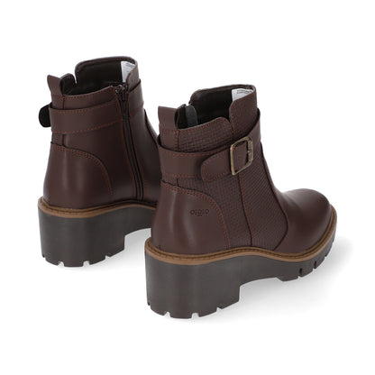 BOTÍN CASUAL DAMA 648201 MARRON CAPA DE OZONO