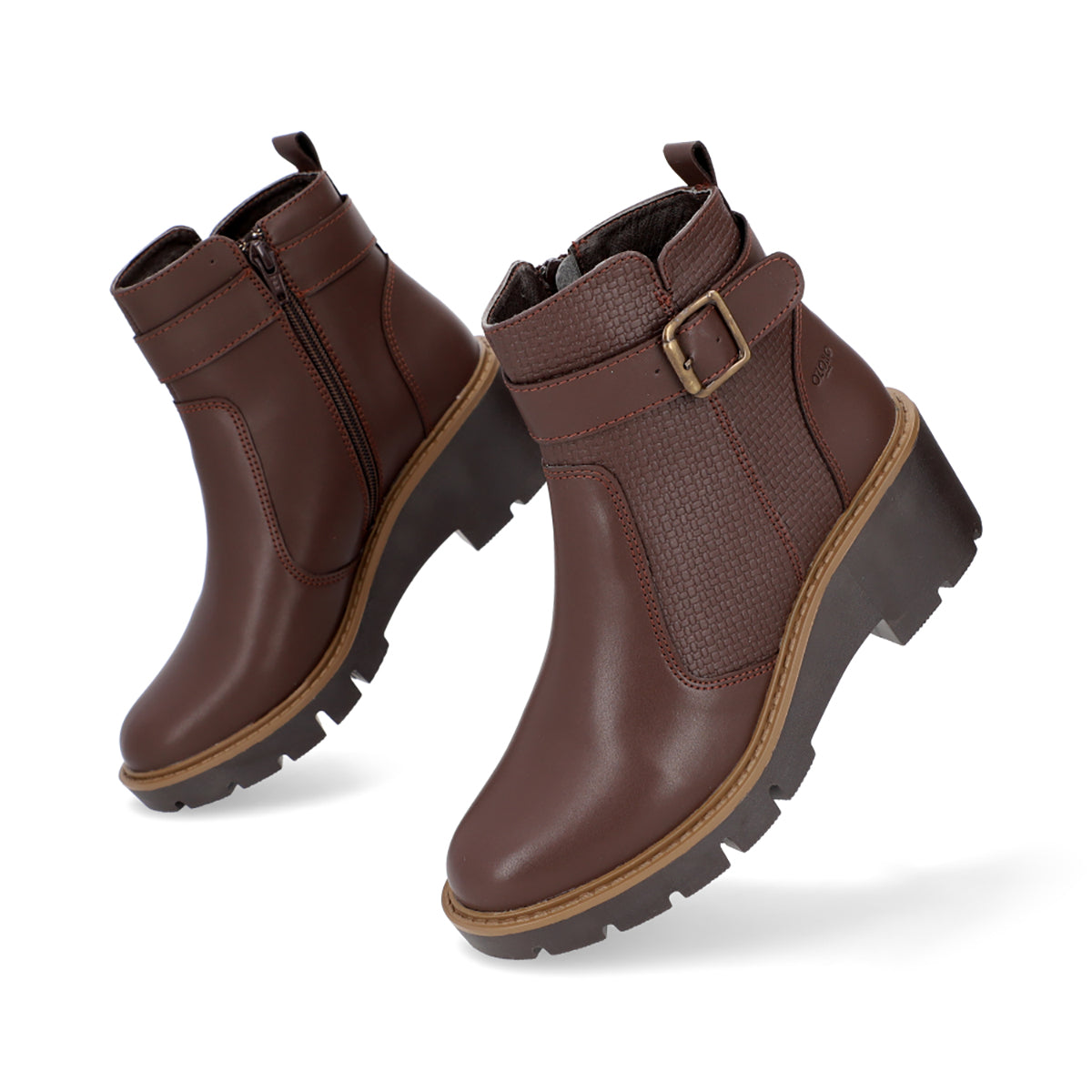 BOTÍN CASUAL DAMA 648201 MARRON CAPA DE OZONO