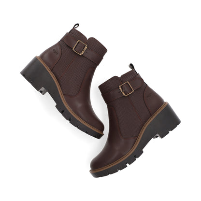 BOTÍN CASUAL DAMA 648201 MARRON CAPA DE OZONO