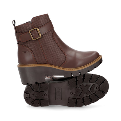 BOTÍN CASUAL DAMA 648201 MARRON CAPA DE OZONO