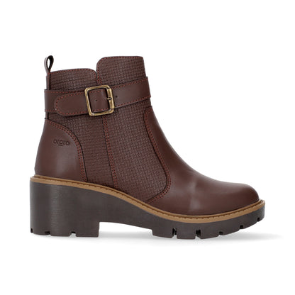 BOTÍN CASUAL DAMA 648201 MARRON CAPA DE OZONO