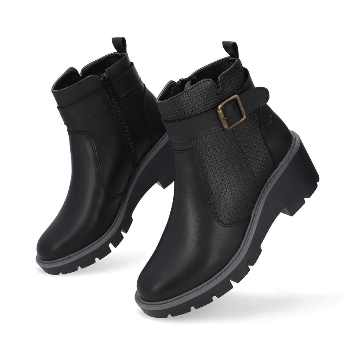 BOTÍN CASUAL DAMA 648201 NEGRO CAPA DE OZONO