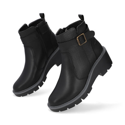 BOTÍN CASUAL DAMA 648201 NEGRO CAPA DE OZONO