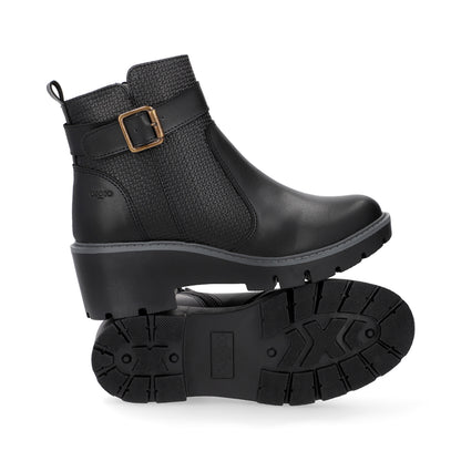 BOTÍN CASUAL DAMA 648201 NEGRO CAPA DE OZONO