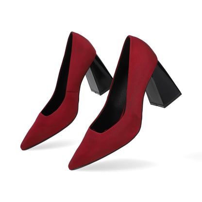 ZAPATILLA SEMIVESTIR DAMA 648901 VINO CAPA DE OZONO