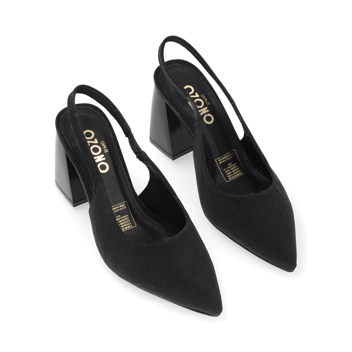 ZAPATILLA SEMIVESTIR DAMA 648902 NEGRO CAPA DE OZONO