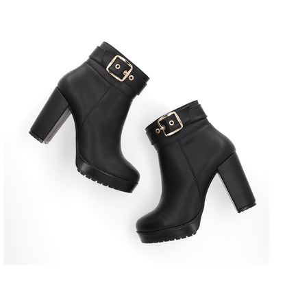 BOTÍN CASUAL DAMA 650301 NEGRO CAPA DE OZONO