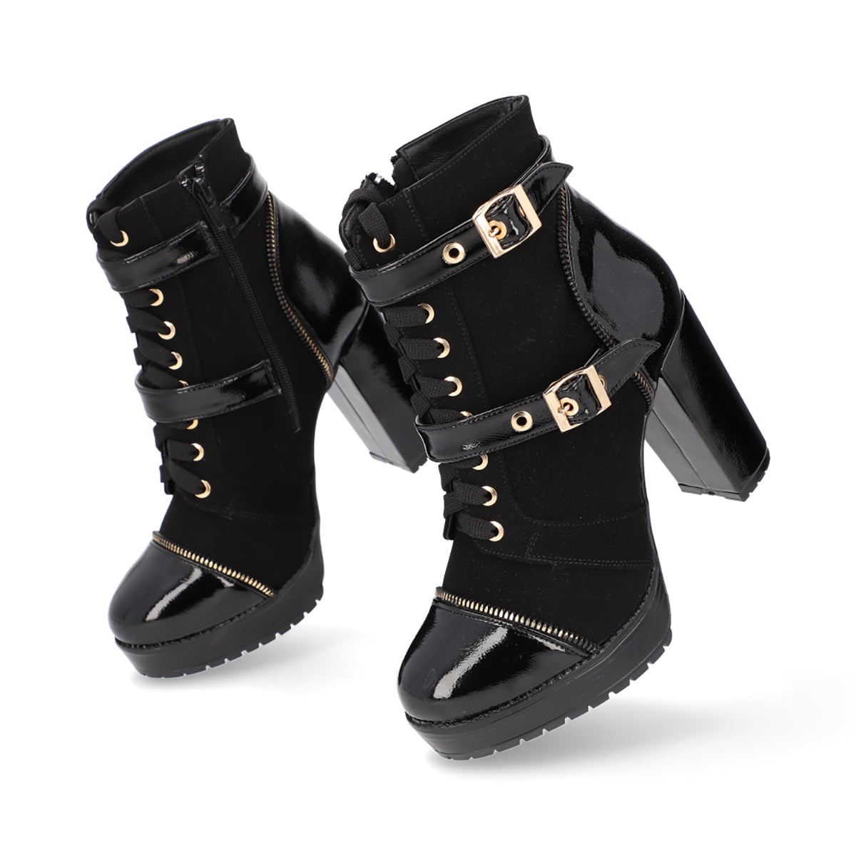BOTÍN CASUAL DAMA 650601 NEGRO CAPA DE OZONO