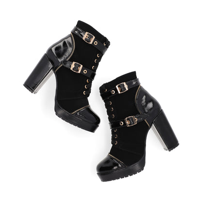 BOTÍN CASUAL DAMA 650601 NEGRO CAPA DE OZONO