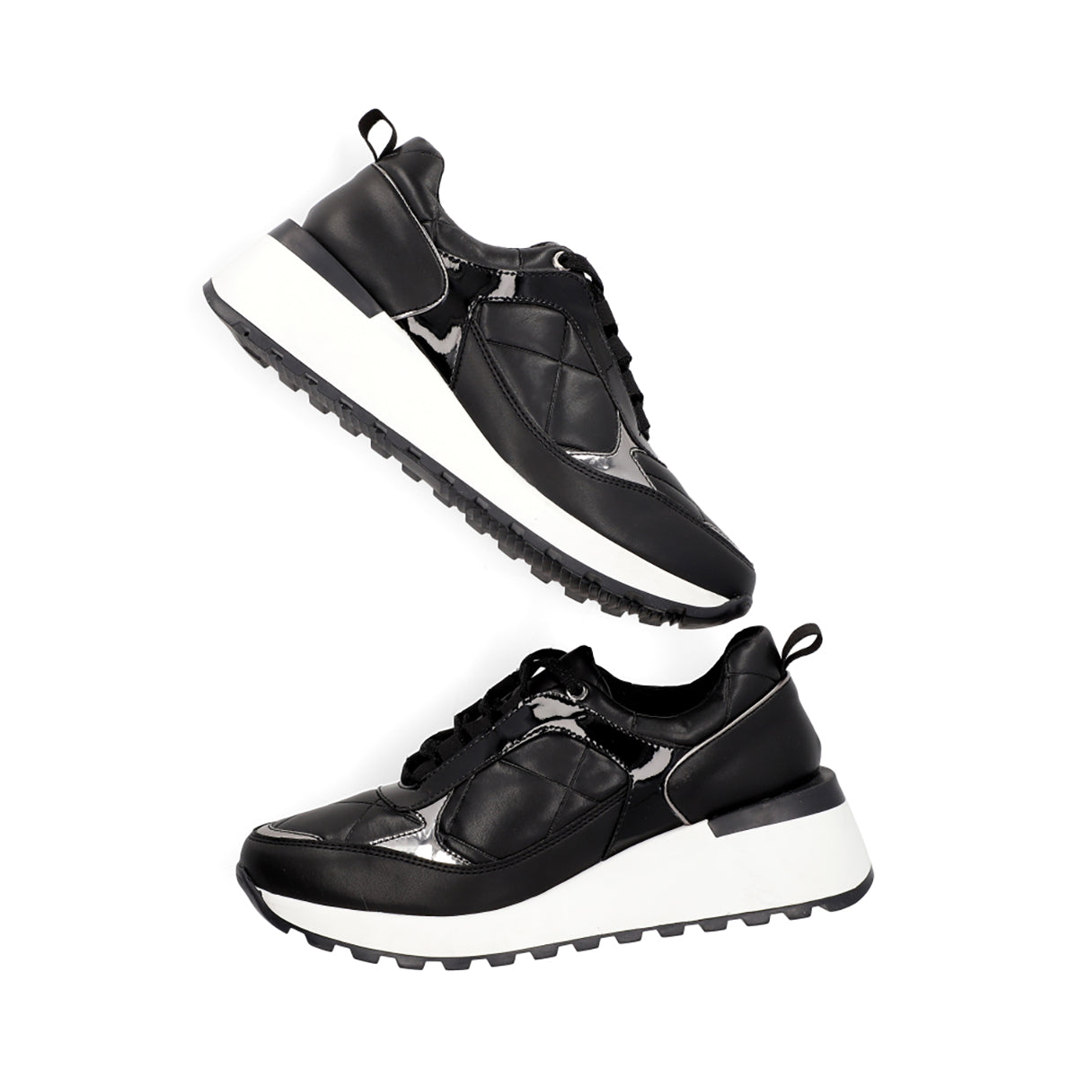 SNEAKER SPORT DAMA 651001 NEGRO CAPA DE OZONO