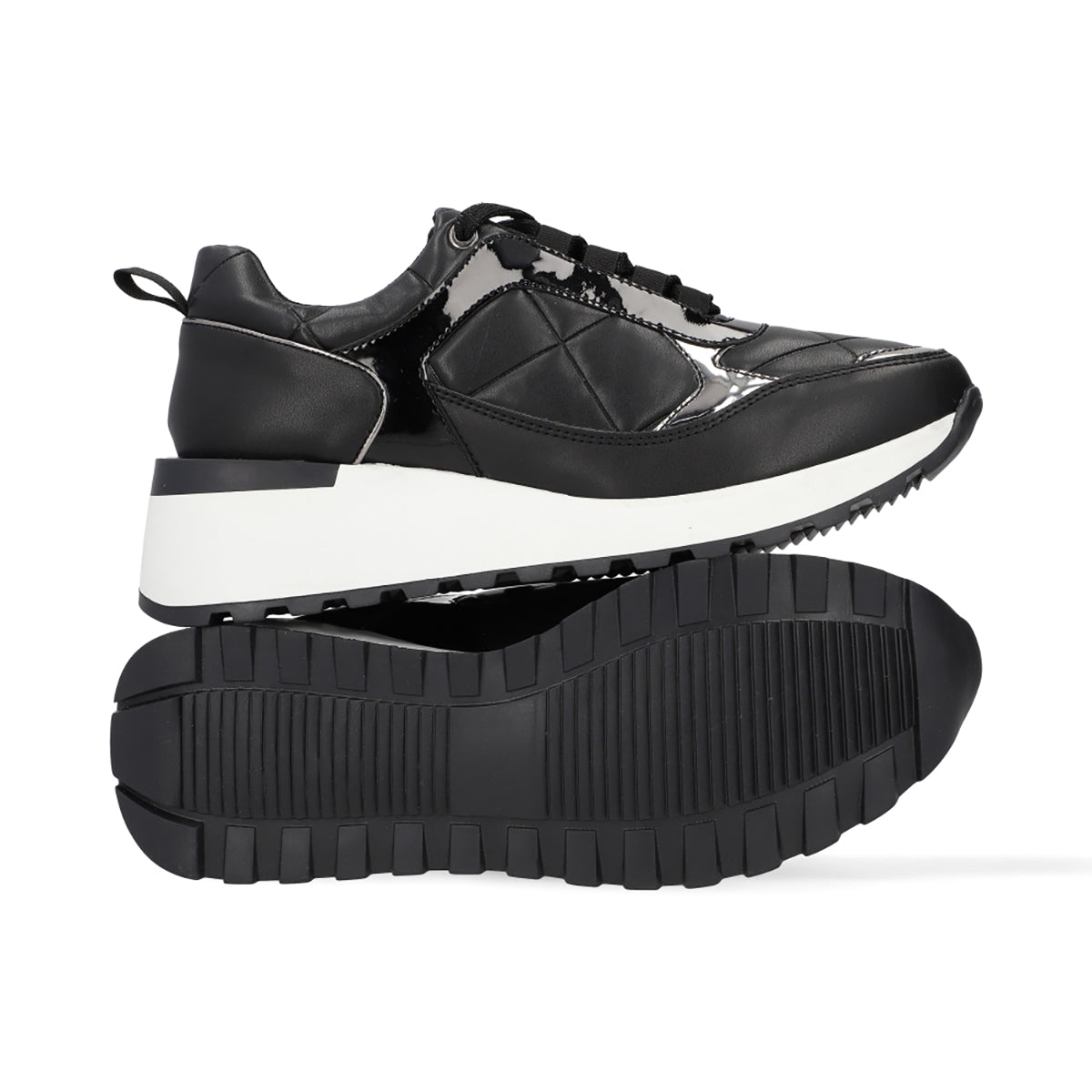 SNEAKER SPORT DAMA 651001 NEGRO CAPA DE OZONO