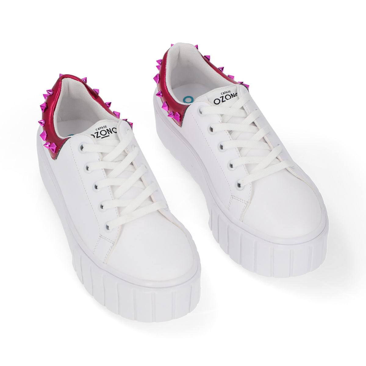 SNEAKER SPORT DAMA 651101 BLANCO/ROSA CAPA DE OZONO