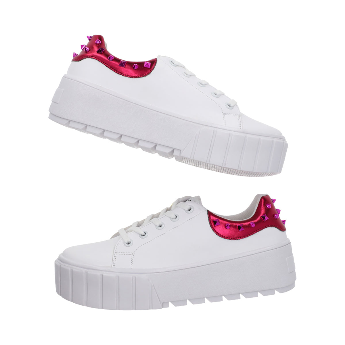 SNEAKER SPORT DAMA 651101 BLANCO/ROSA CAPA DE OZONO