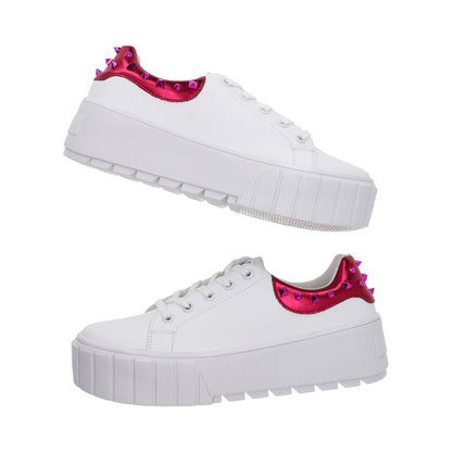 SNEAKER SPORT DAMA 651101 BLANCO/ROSA CAPA DE OZONO