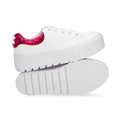 SNEAKER SPORT DAMA 651101 BLANCO/ROSA CAPA DE OZONO