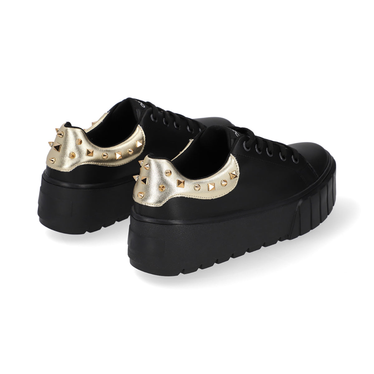 SNEAKER SPORT DAMA 651101 NEGRO/ORO CAPA DE OZONO