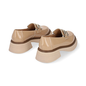 MOCASIN CASUAL DAMA 651302 BEIGE CAPA DE OZONO