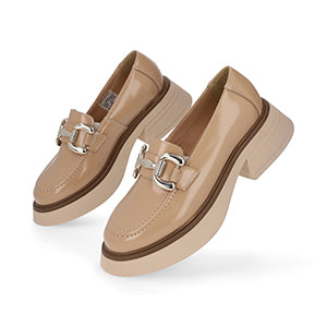 MOCASIN CASUAL DAMA 651302 BEIGE CAPA DE OZONO