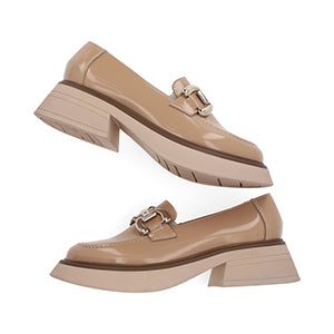 MOCASIN CASUAL DAMA 651302 BEIGE CAPA DE OZONO