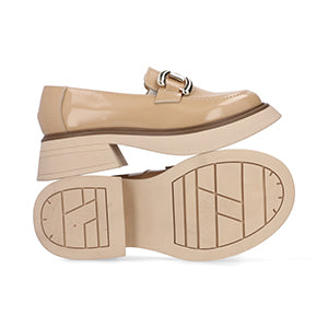 MOCASIN CASUAL DAMA 651302 BEIGE CAPA DE OZONO