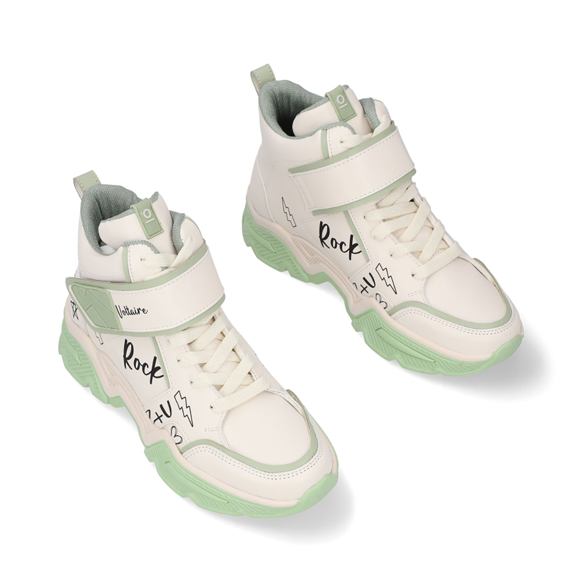 SNEAKER SPORT DAMA 651402 LATTE/VERDE CAPA DE OZONO