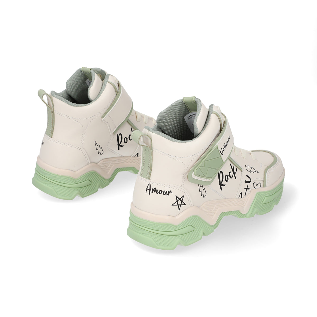 SNEAKER SPORT DAMA 651402 LATTE/VERDE CAPA DE OZONO