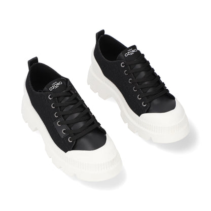 SNEAKER CASUAL DAMA 651701 NEGRO CAPA DE OZONO