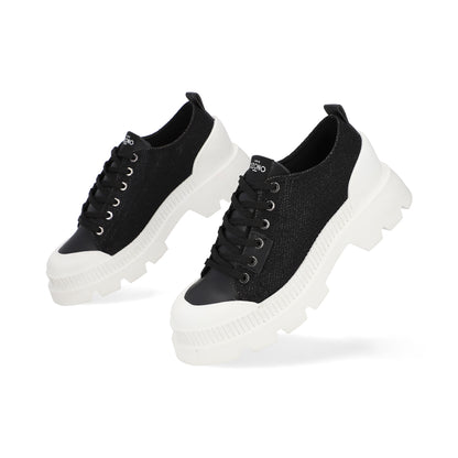 SNEAKER CASUAL DAMA 651701 NEGRO CAPA DE OZONO