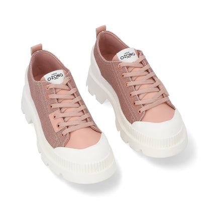SNEAKER CASUAL DAMA 651701 ROSA CAPA DE OZONO