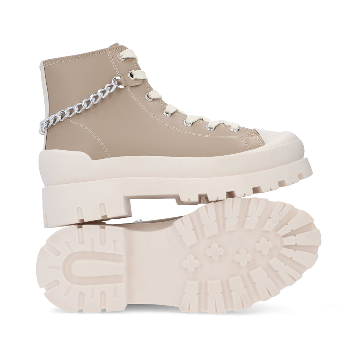 SNEAKER CASUAL DAMA 651901 BEIGE CAPA DE OZONO