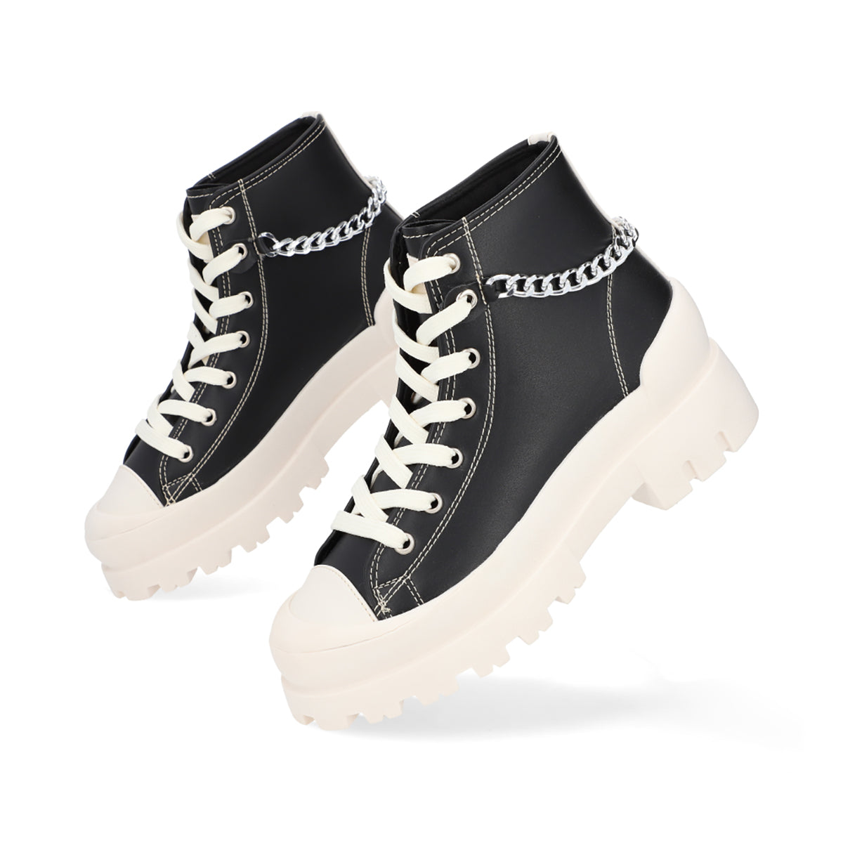 SNEAKER CASUAL DAMA 651901 NEGRO CAPA DE OZONO