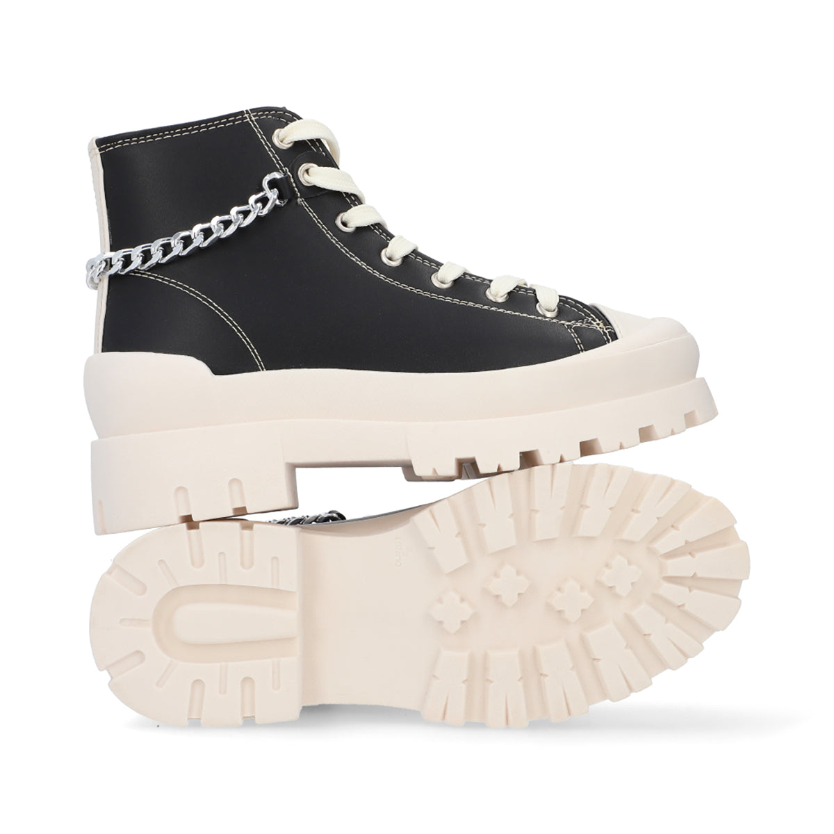 SNEAKER CASUAL DAMA 651901 NEGRO CAPA DE OZONO