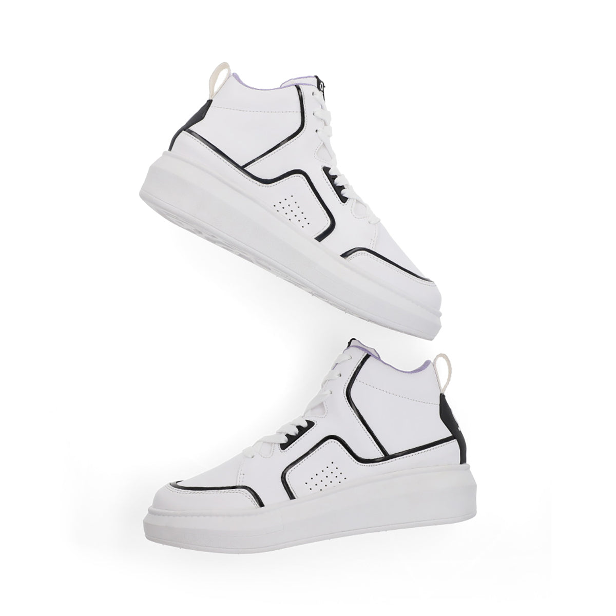 SNEAKER SPORT DAMA 652101 BLANCO/NEGRO CAPA DE OZONO