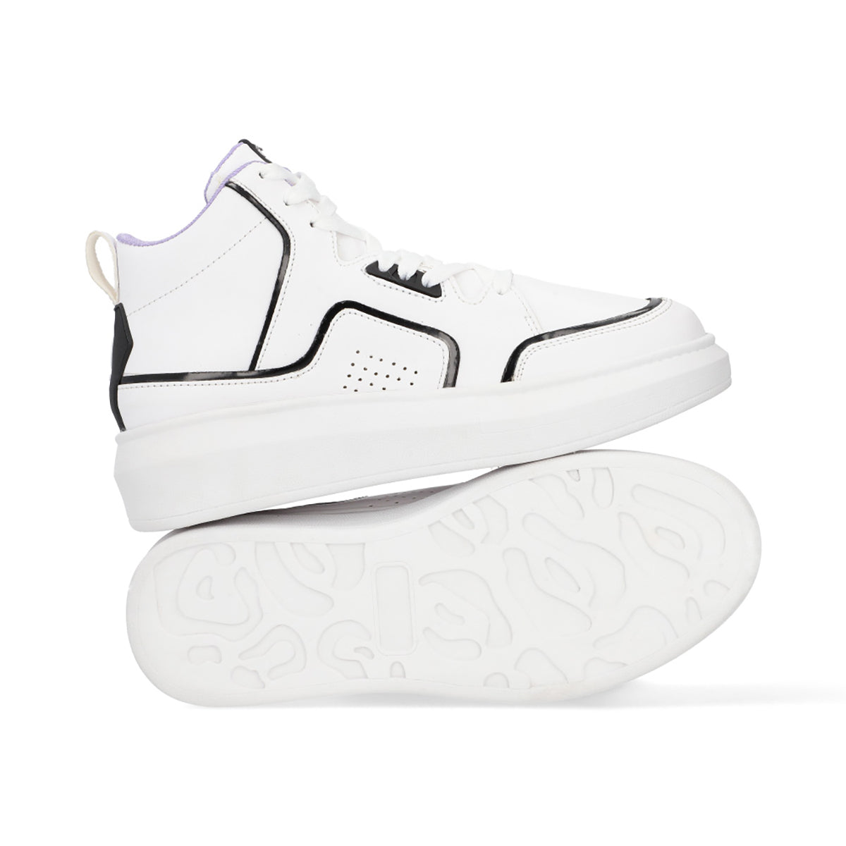 SNEAKER SPORT DAMA 652101 BLANCO/NEGRO CAPA DE OZONO