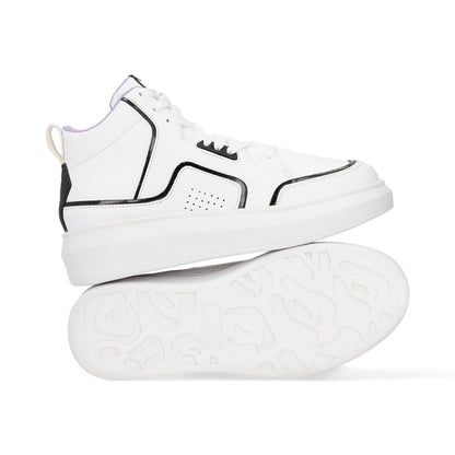 SNEAKER SPORT DAMA 652101 BLANCO/NEGRO CAPA DE OZONO