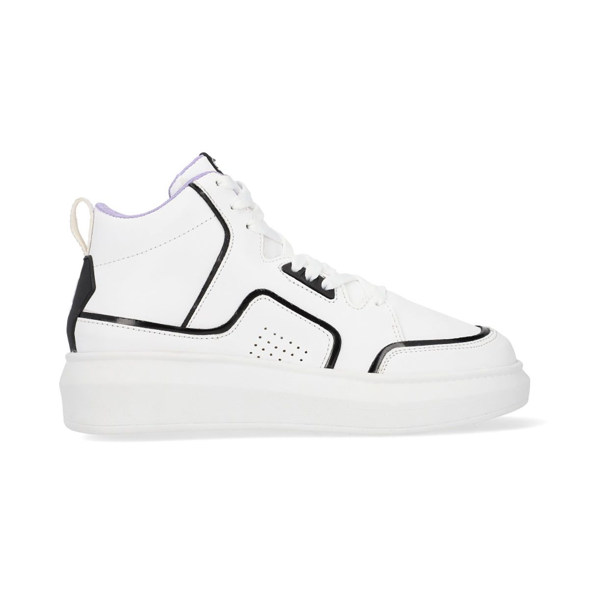 SNEAKER SPORT DAMA 652101 BLANCO/NEGRO CAPA DE OZONO