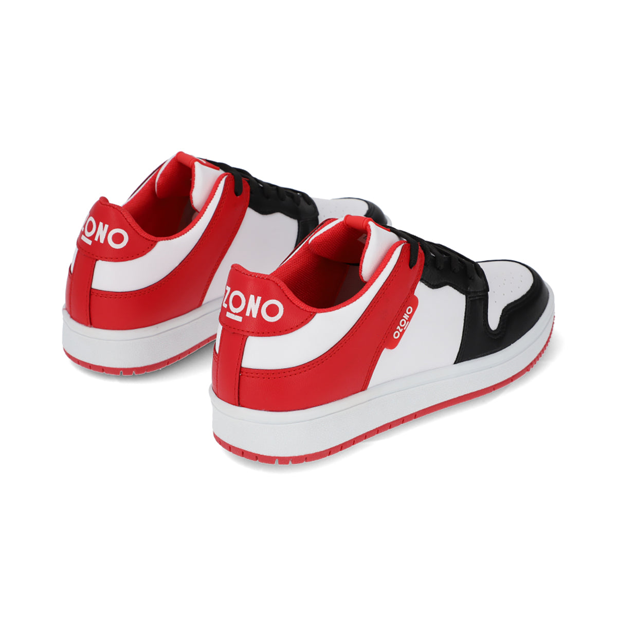SNEAKER SPORT DAMA 652201 NEGRO/ROJO CAPA DE OZONO