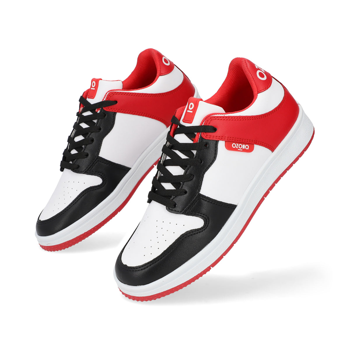 SNEAKER SPORT DAMA 652201 NEGRO/ROJO CAPA DE OZONO