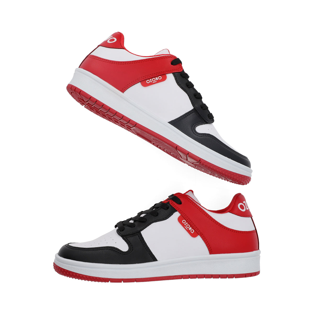 SNEAKER SPORT DAMA 652201 NEGRO/ROJO CAPA DE OZONO