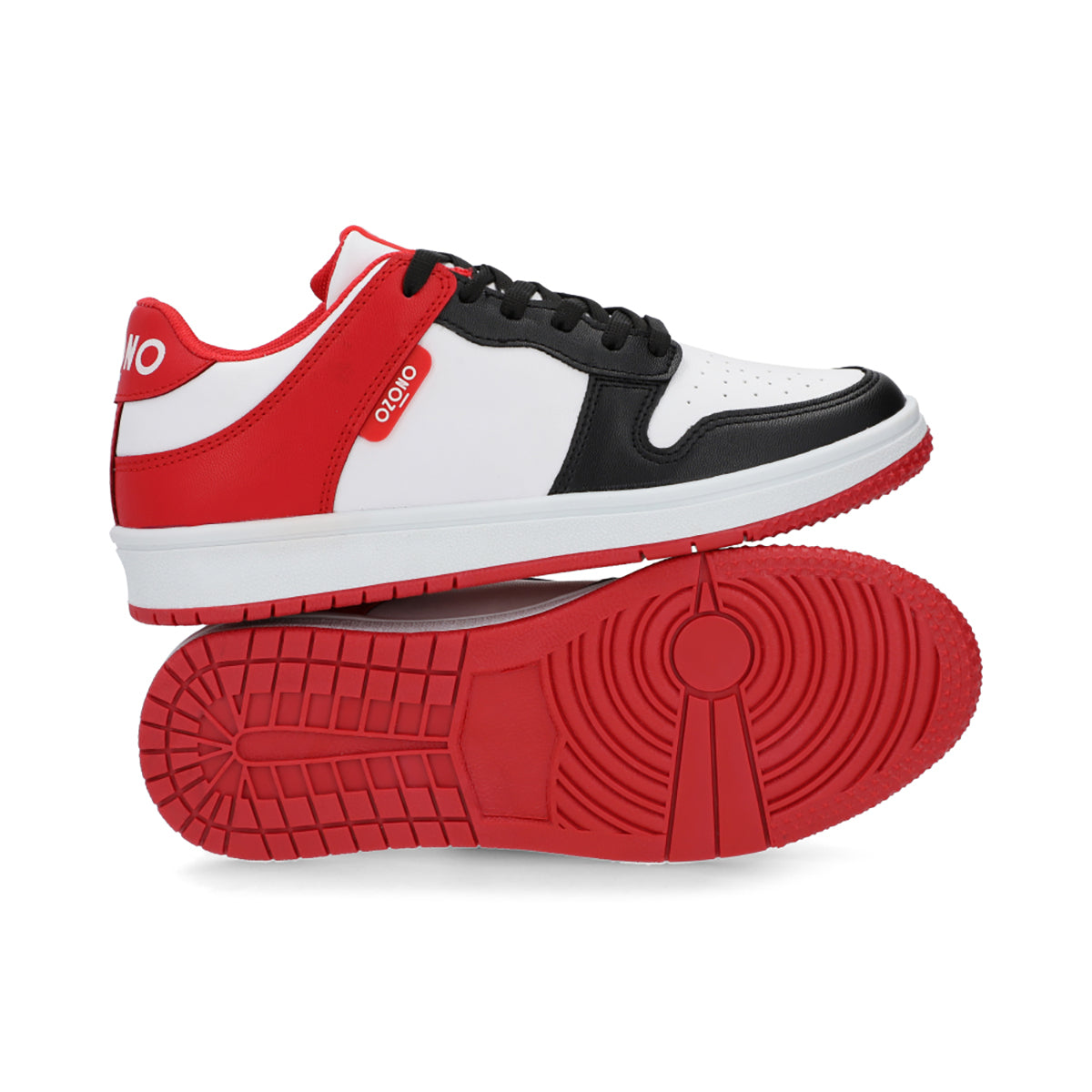 SNEAKER SPORT DAMA 652201 NEGRO/ROJO CAPA DE OZONO