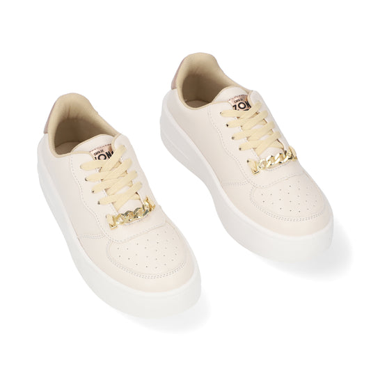 SNEAKER SPORT DAMA 652301 LATTE CAPA DE OZONO