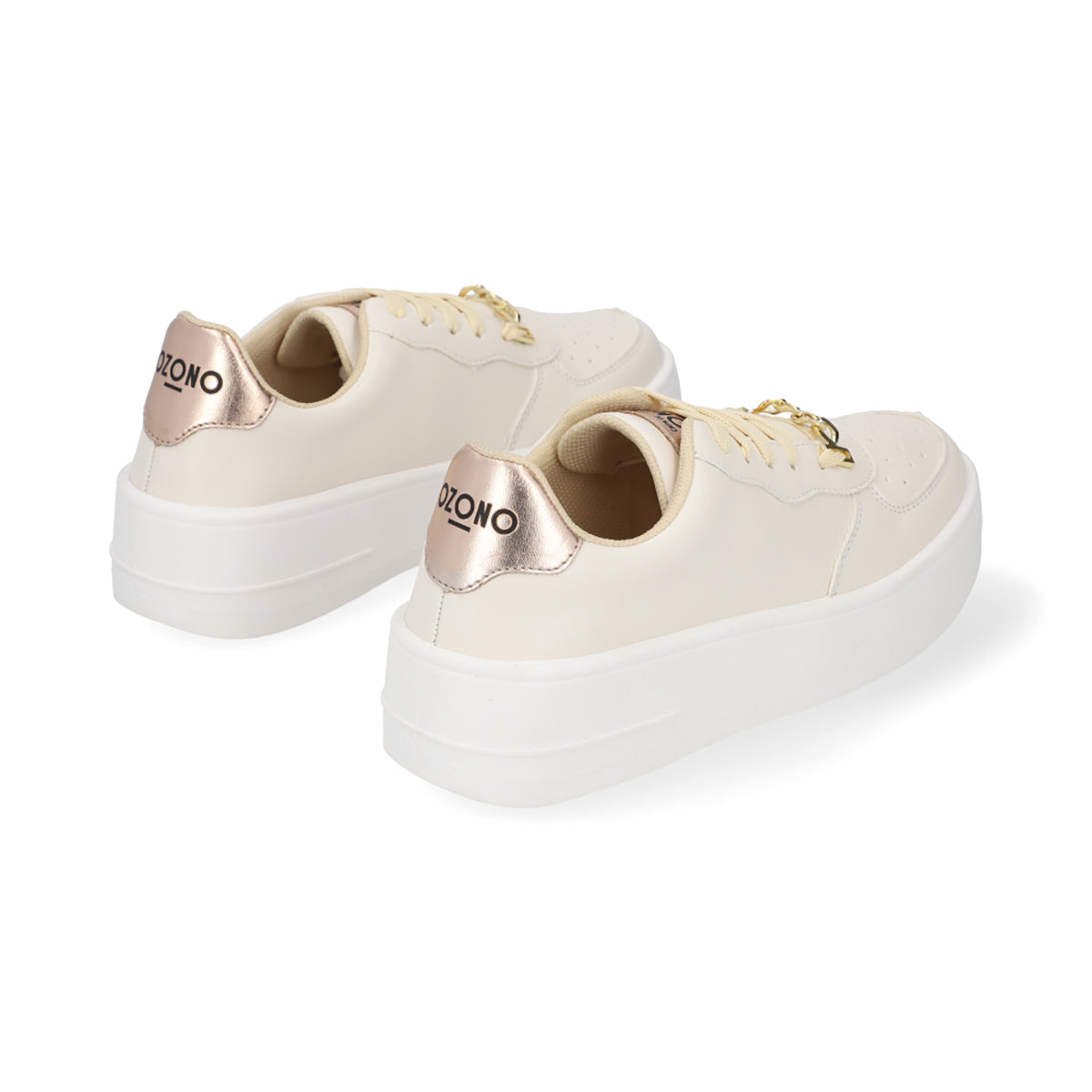 SNEAKER SPORT DAMA 652301 LATTE CAPA DE OZONO
