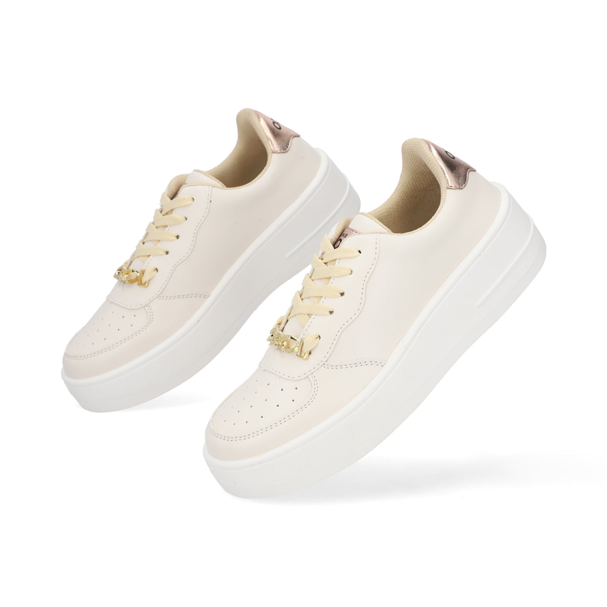SNEAKER SPORT DAMA 652301 LATTE CAPA DE OZONO