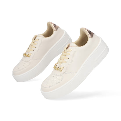 SNEAKER SPORT DAMA 652301 LATTE CAPA DE OZONO