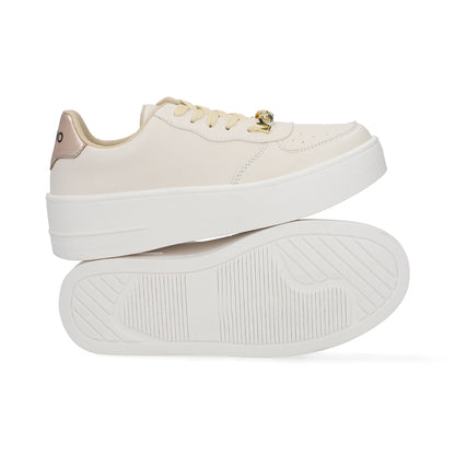 SNEAKER SPORT DAMA 652301 LATTE CAPA DE OZONO