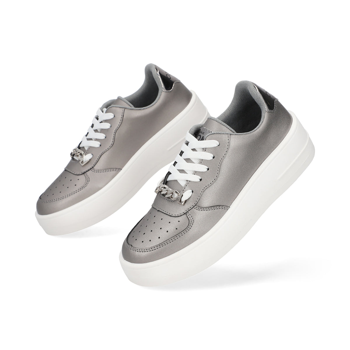 SNEAKER SPORT DAMA 652301 PLATA CAPA DE OZONO